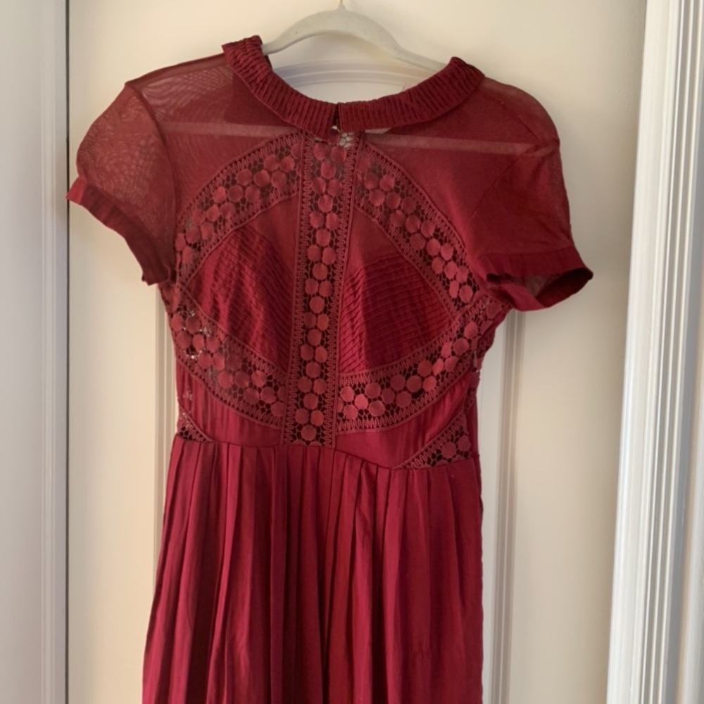 Cranberry Free people dress!